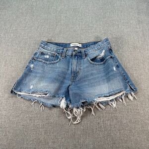 Abercrombie & Fitch Distressed Denim Shorts